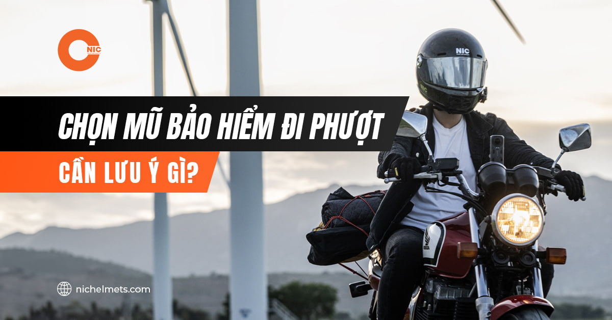 Chọn mũ bảo hiểm đi phượt
